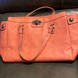 Maurice shoulder bag orange tan like new large